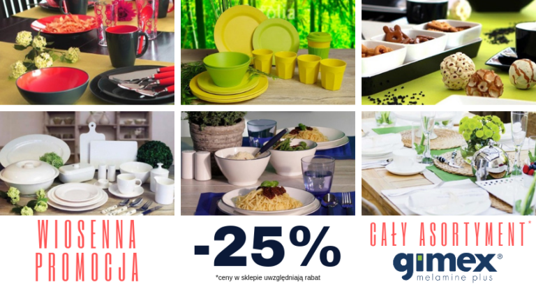 Wiosenna promocja naczyń i akcesoriów GIMEX - www.CentrumCaravaningu.pl