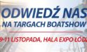 Odwiedź nas na Boat Show Łódź 2017. Jesteśmy na stoisku 102