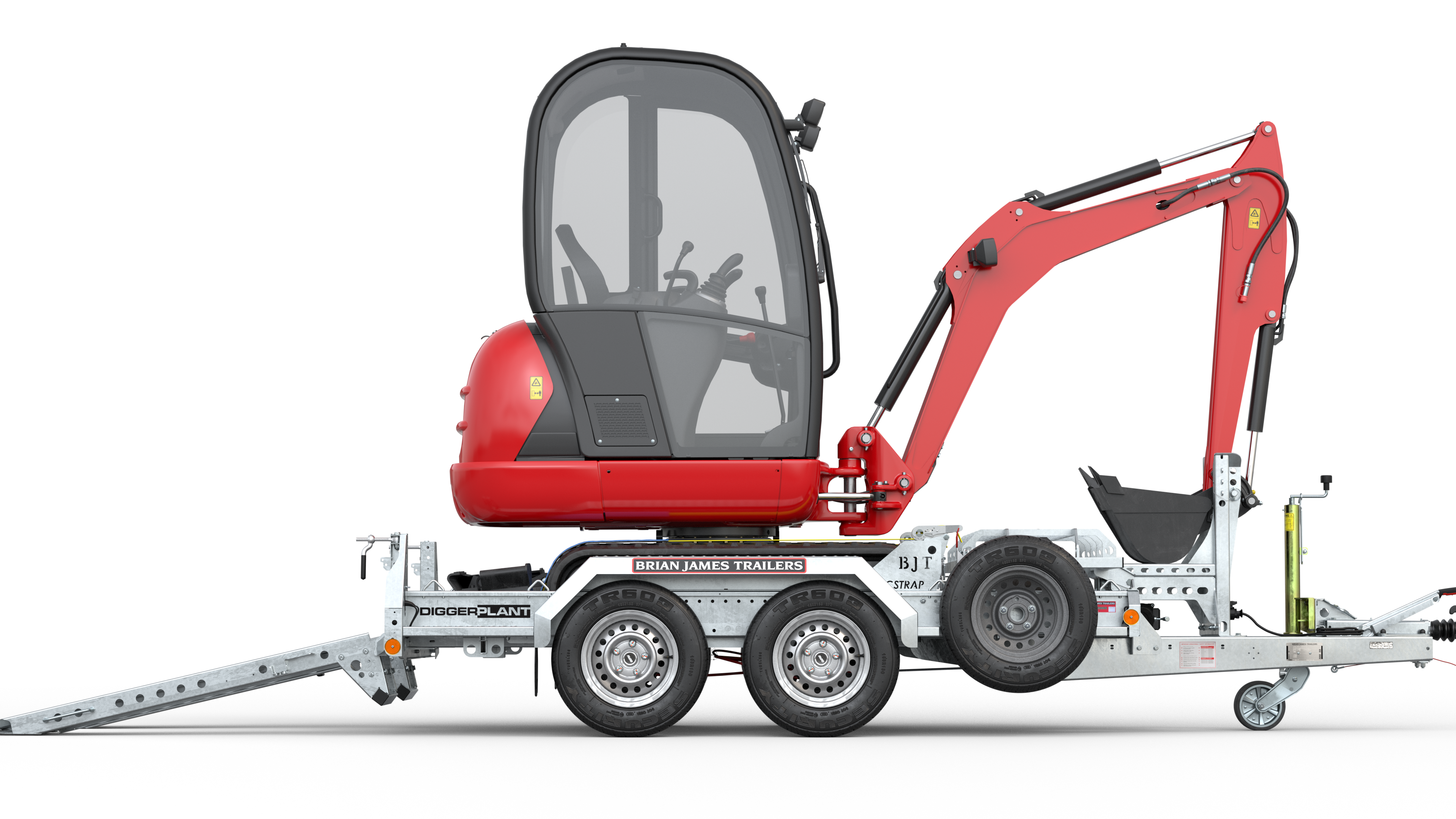 Przyczepa podkoparkowa BRIAN JAMES TRAILERS DIGGER PLANT 2.8m x 1.3m