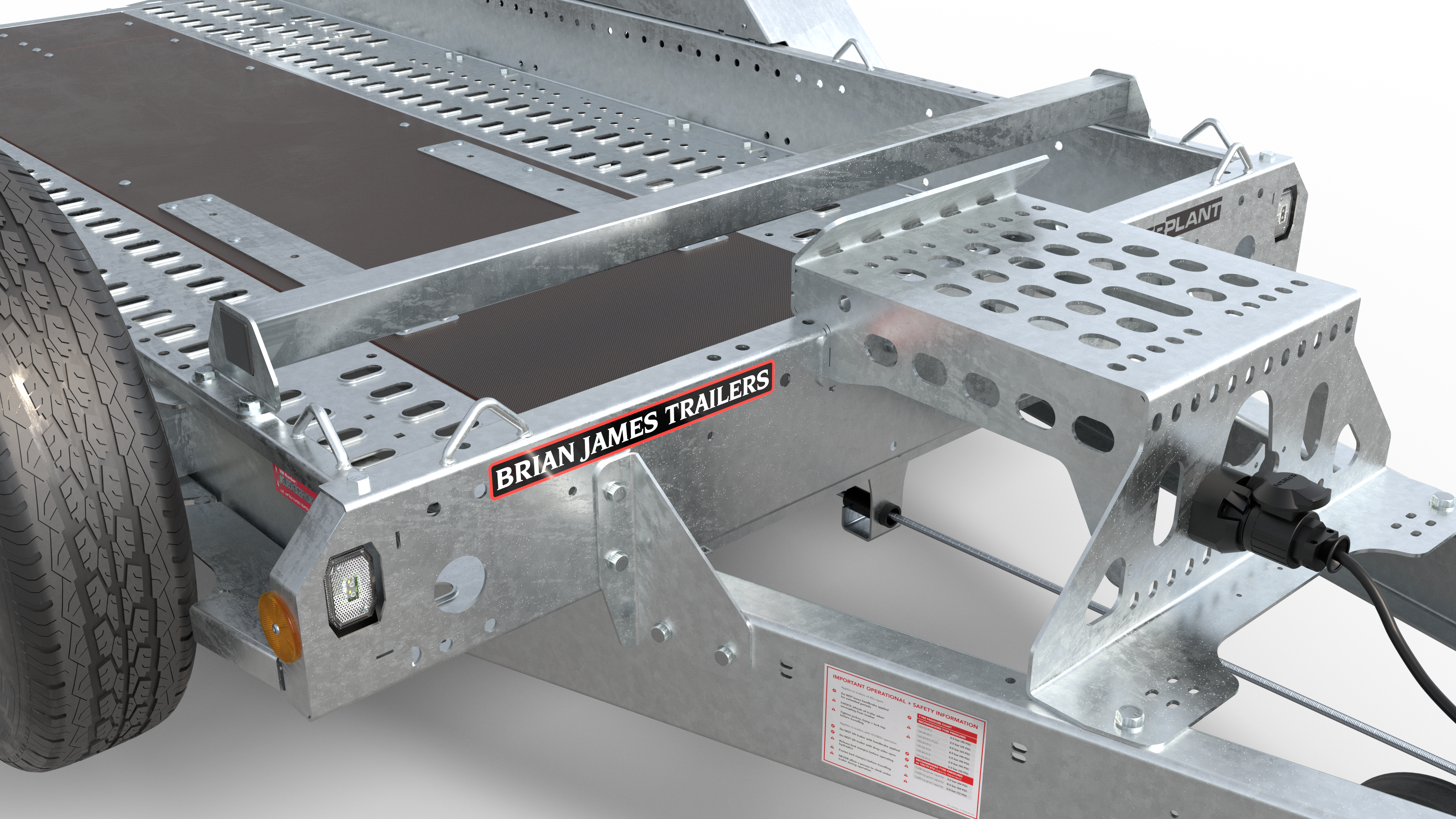 Przyczepa podkoparkowa BRIAN JAMES TRAILERS DIGGER PLANT 2.8m x 1.3m