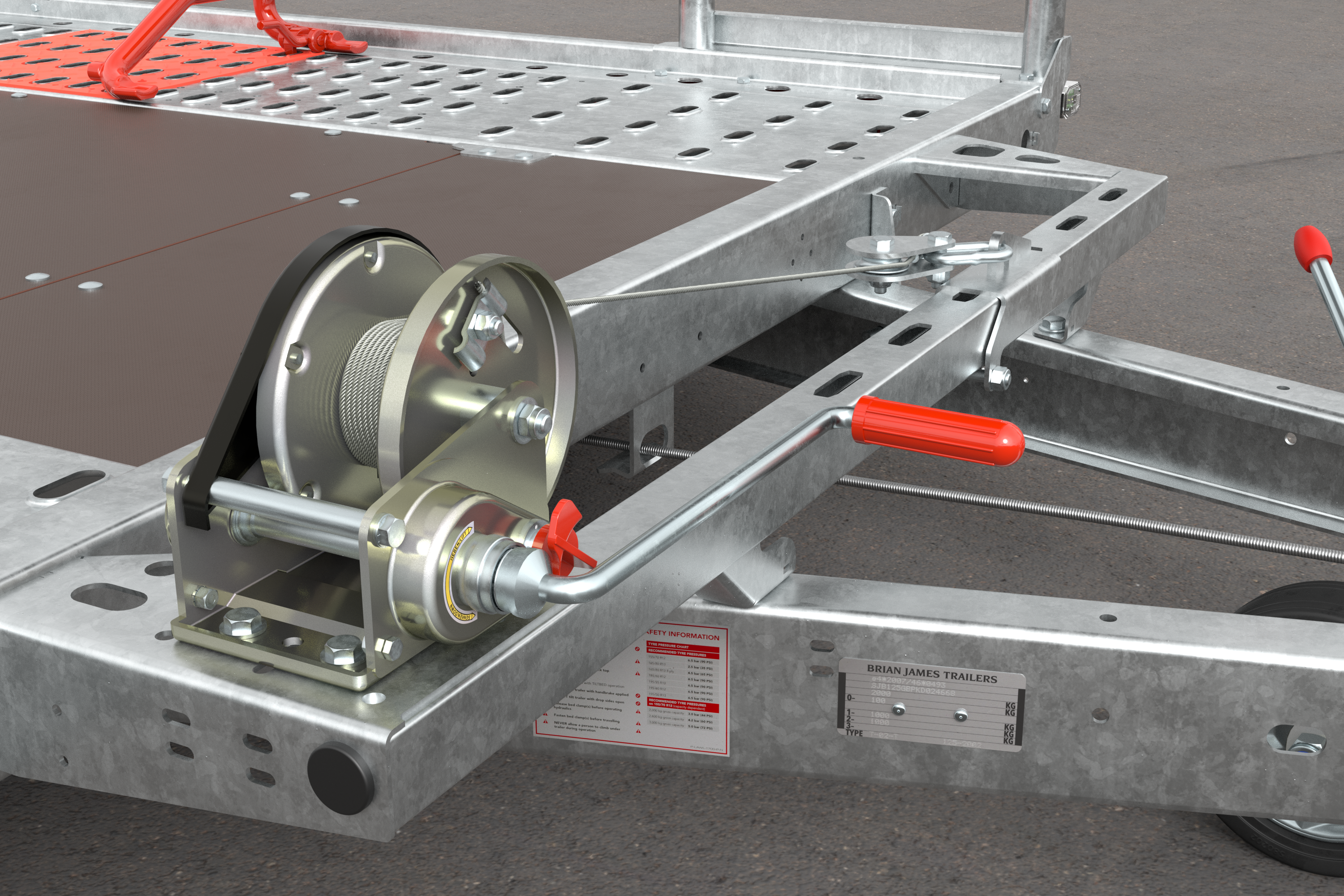 Laweta BRIAN JAMES TRAILERS A TRANSPORTER 5M X 2.0M