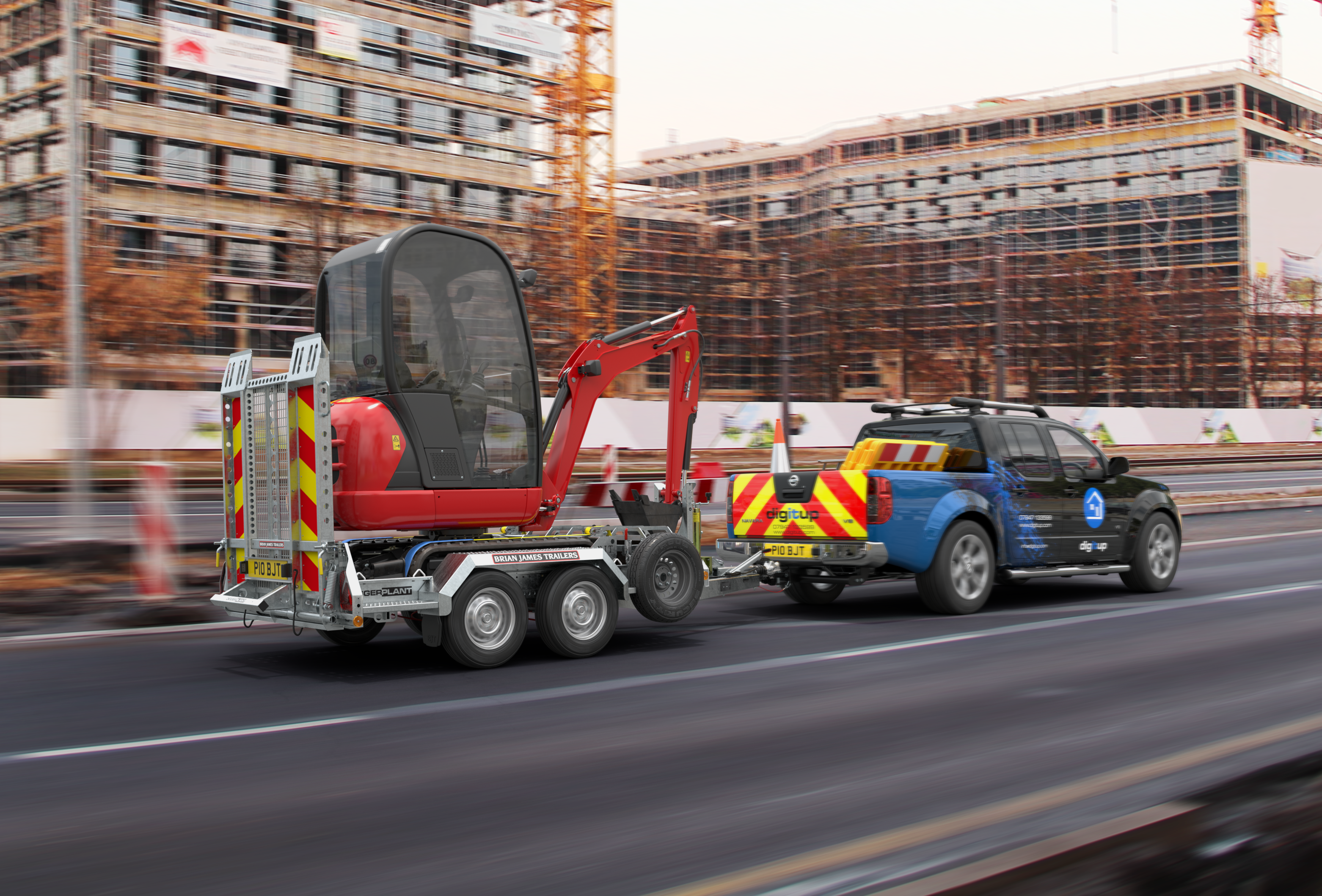 Przyczepa podkoparkowa BRIAN JAMES TRAILERS DIGGER PLANT 2.8m x 1.3m