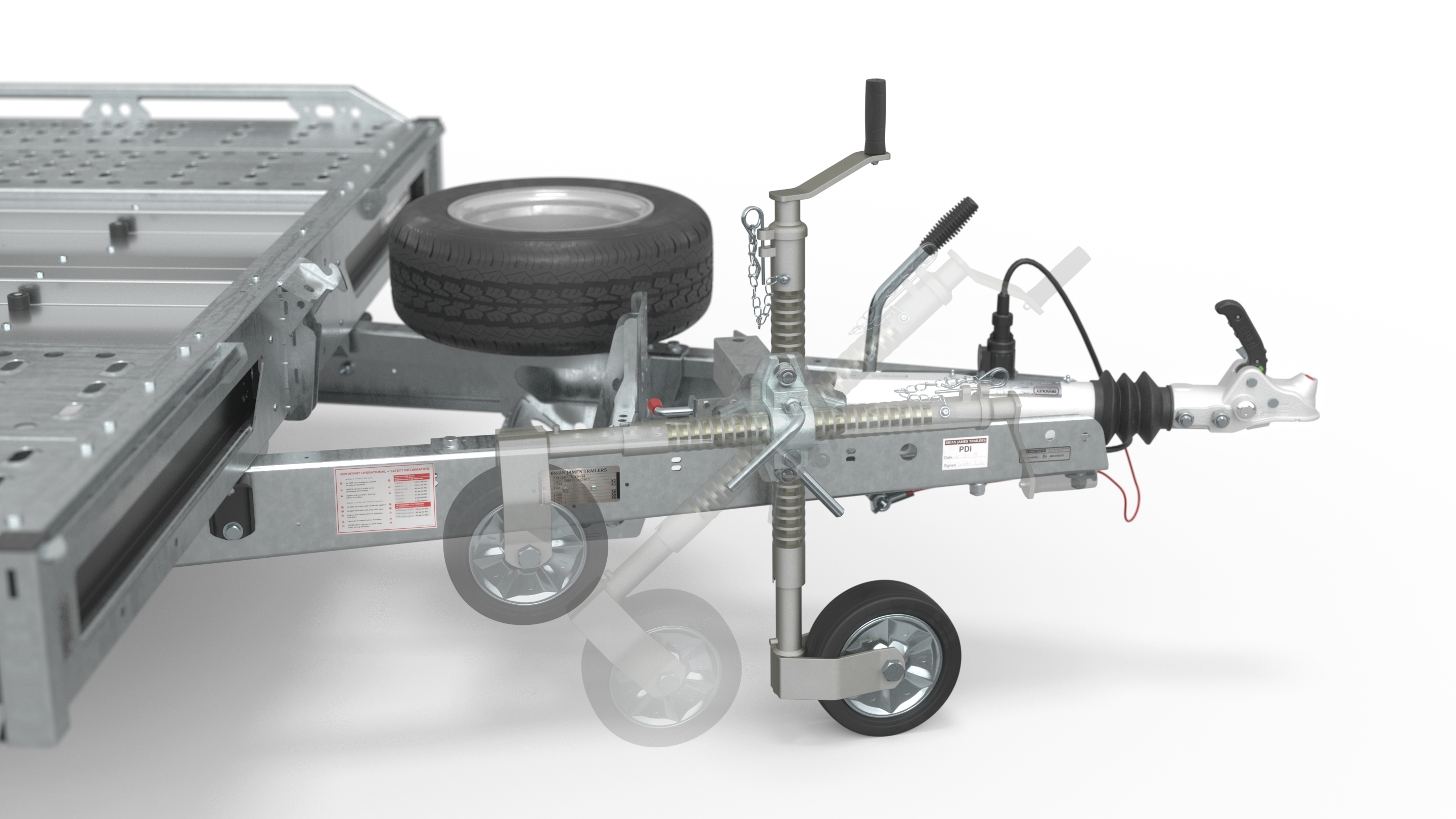 Laweta BRIAN JAMES TRAILERS T TRANSPORTER, 5.0m x 2.1m, 3.5t,