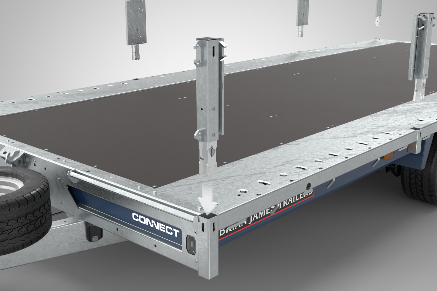 Przyczepa platforma BRIAN JAMES TRAILERS CONNECT 5.5 M X 2.29 M