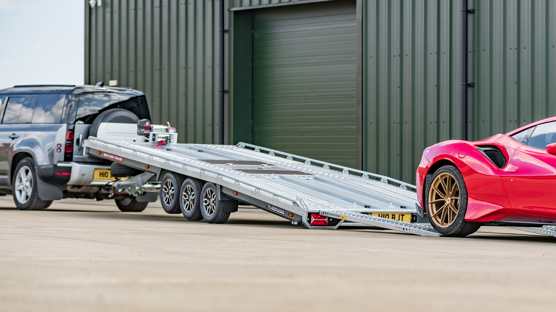 LAWETA BRIAN JAMES TRAILERS T Transporter, 5.0m x 2.24m, 3.5t, 10in wheels, 3 osie – 231-5022-35-3-10