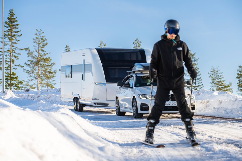 Karawaning zimą w górach